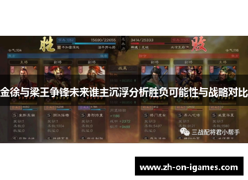 金徐与梁王争锋未来谁主沉浮分析胜负可能性与战略对比